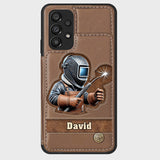 Strong Ones Become Welder - Personalized Welder Wallet Phone Case