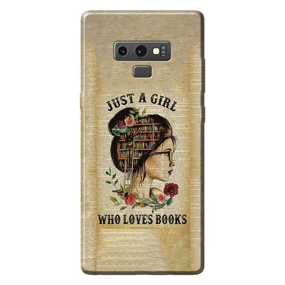 Just A Girl - Book Phone Case
