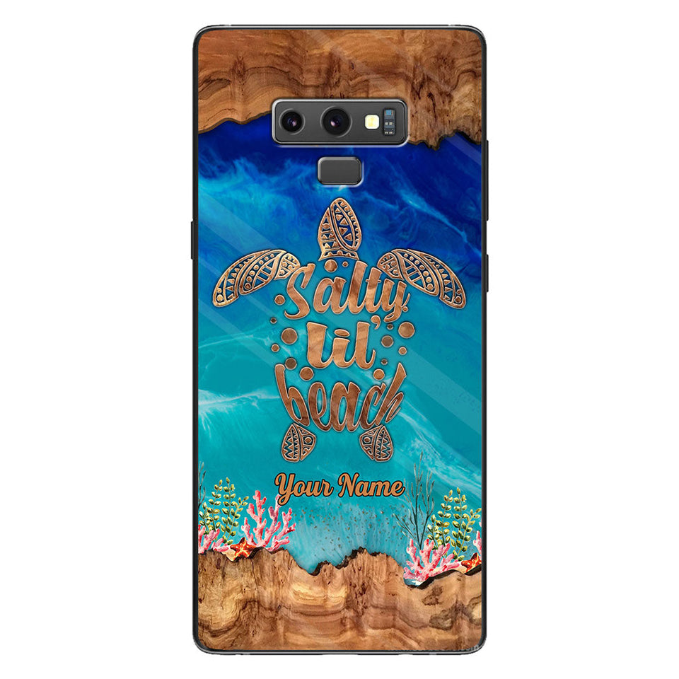 Salty Lil' Beach - Personalized Turtle Phone case