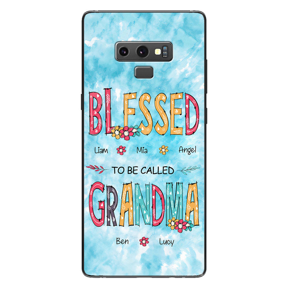 Blessed To Be Called Grandma - Personalized Grandma Phone Case