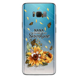 Nana You Are My Sunshine - Personalized Grandma Clear Phone Case