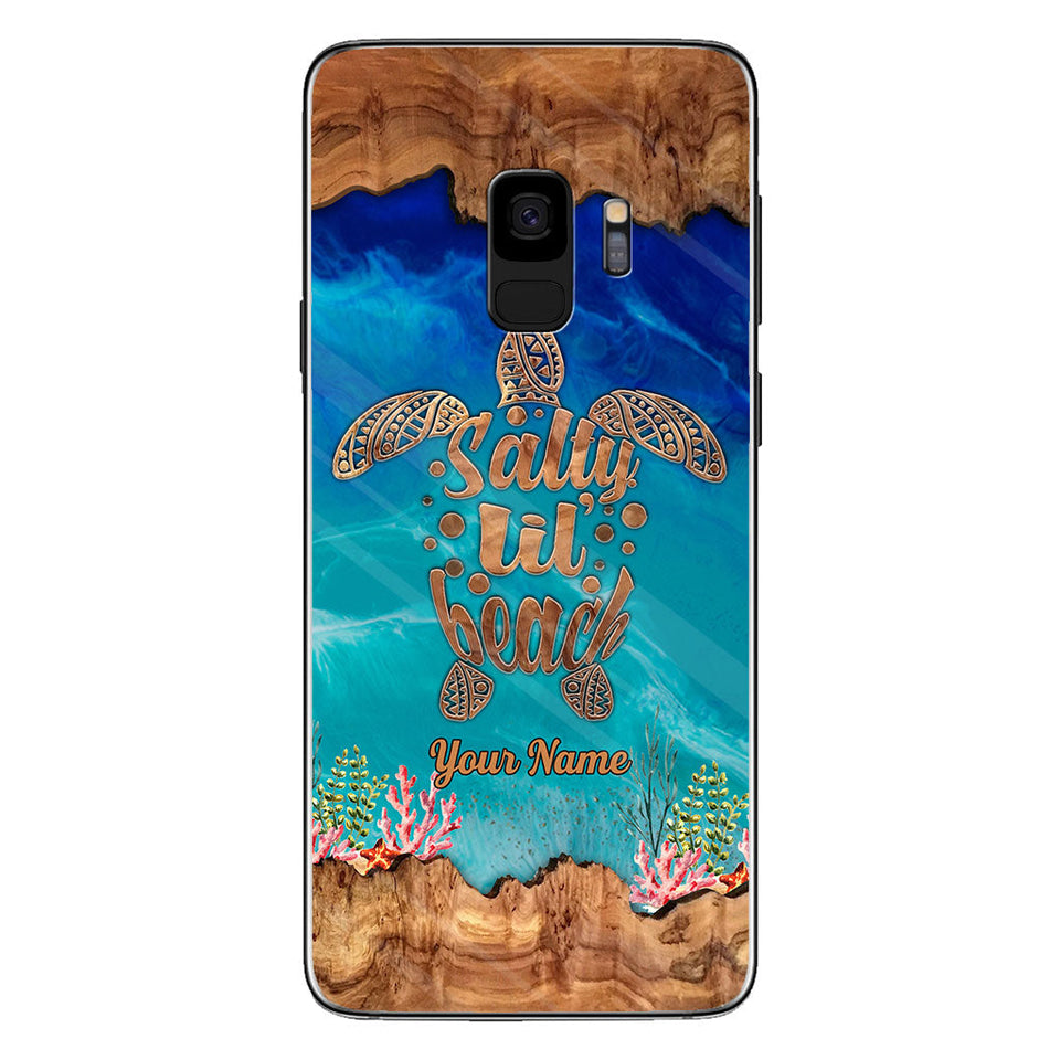 Salty Lil' Beach - Personalized Turtle Phone case