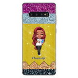 Teaching Is A Work of Heart - Personalized Teacher Phone Case With 3D Pattern Print