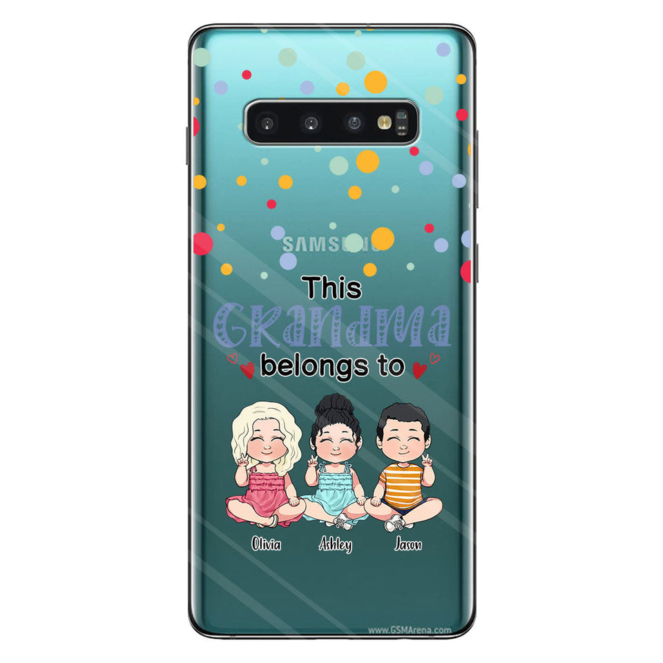 This Grandma Belongs To - Personalized Grandma Clear Phone Case