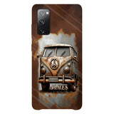 Camper Van Peace Symbol Vintage Soul - Personalized Hippie Full Print Phone Case