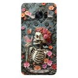 My Last Flying F*ck - Personalized Skull Full Print Phone Case
