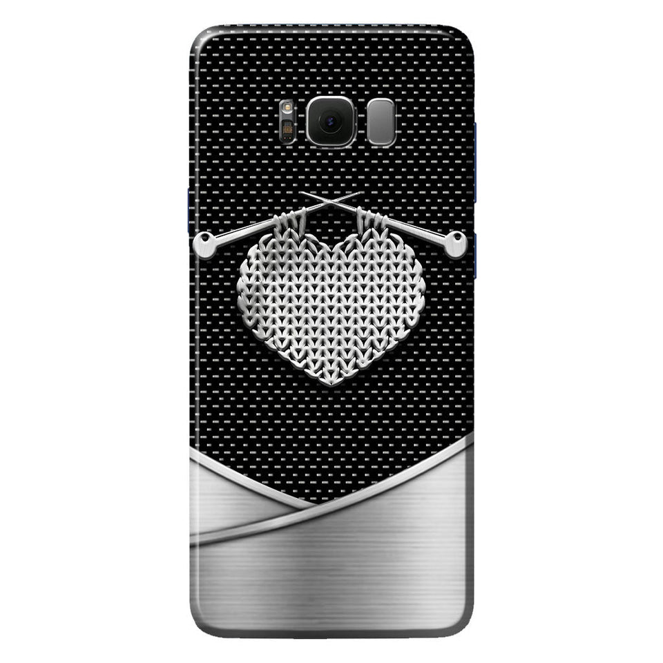Knit Metal Pattern Print Phone Case 062021
