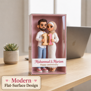 Custom Any Photo Happy Anniversary - Personalized Couple Custom Shaped Acrylic Plaque