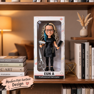 Hairdresser With Scissors Salon Decor - Personalized Hairdresser Custom Shaped Acrylic Plaque