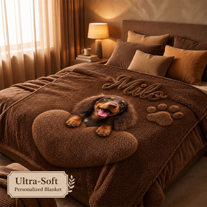Heart Hugging Pet - Personalized Dog Blanket