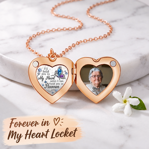 Forever In My Heart - Personalized Memorial Locket Pendant Necklace