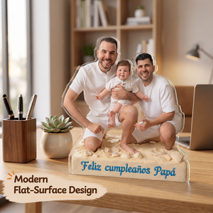 Custom Any Photo Best Gift For Dad, Grandpa - Personalized Father Custom Shaped Acrylic Plaque