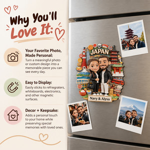 Couple Travel Memories - Personalized Travelling Magnet