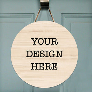 YourDesign Round Wood Sign