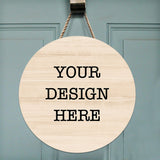 YourDesign Round Wood Sign