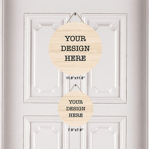 YourDesign Round Wood Sign