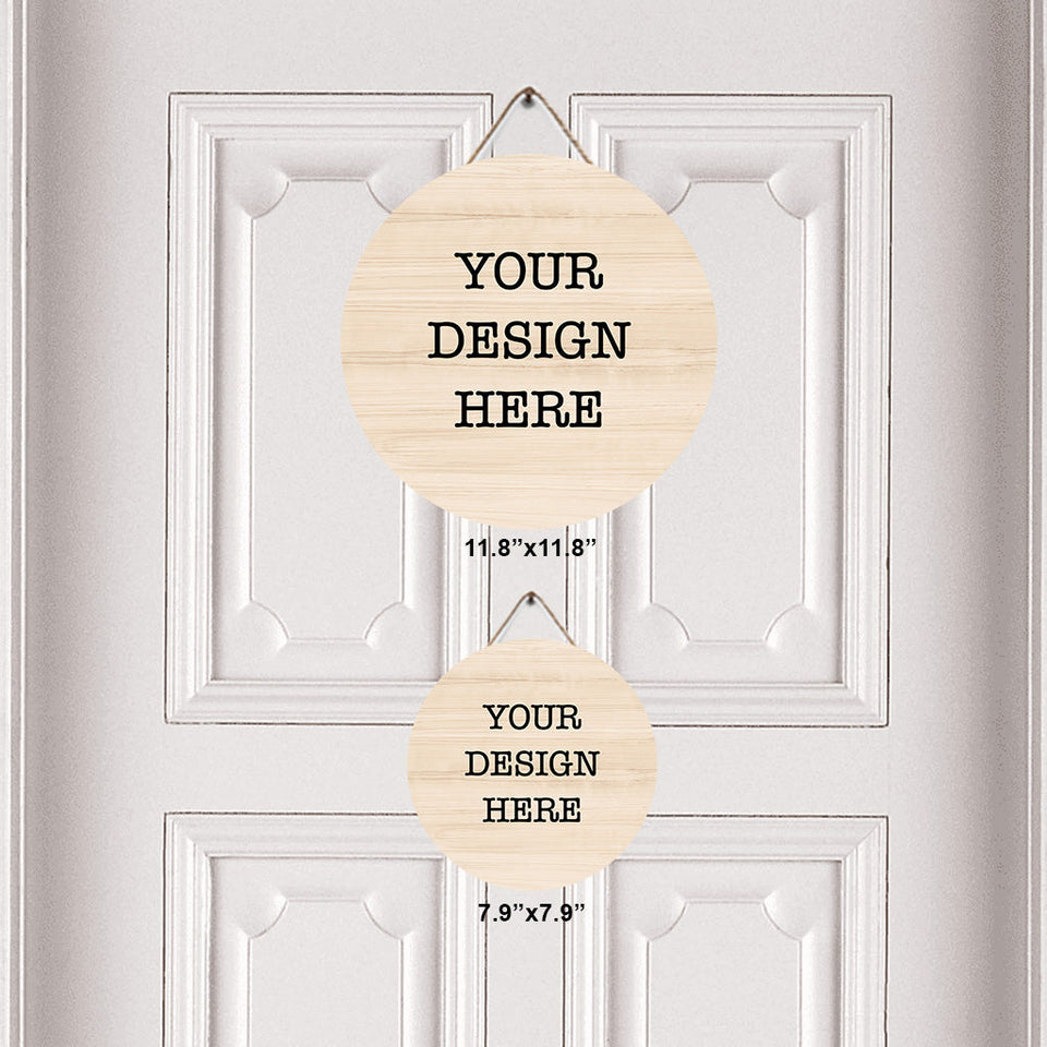 YourDesign Round Wood Sign