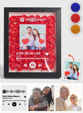 Personalized Couple Scannable Spotify Code Night Lamp