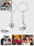 Matching Sun Moon Projection - Personalized Couple Sun Moon Projection Keychain