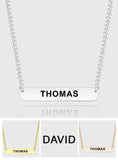 Any Name/ Text/... - Personalized Bar Necklace