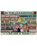 Teachers In This Classroom We Are A Team - Poster 0921