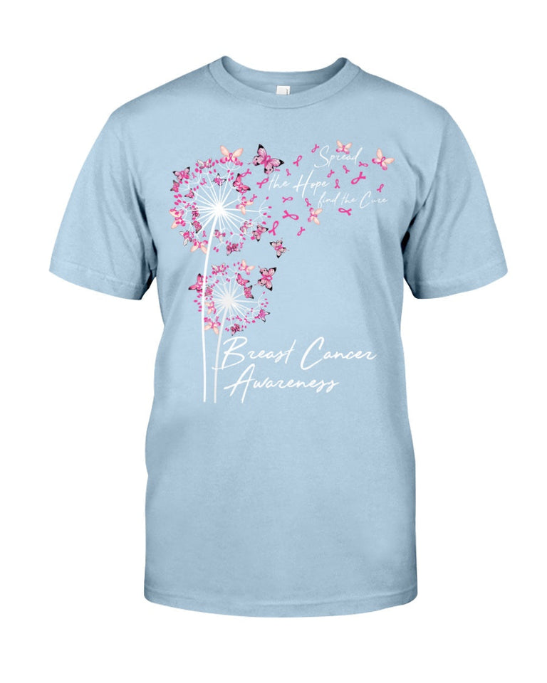 Spread The Hope Find The Cure - Breast Cancer Awareness T-shirt and Hoodie 0822