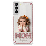 Mother's Day Gift, Custom From Any Photo - Personalized Mother 3D Embossed Leather Phone Case