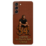Happy Birthday Legends - Personalized Birthday 3D Embossed Leather Phone Case