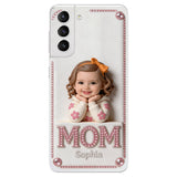 Mother's Day Gift, Custom From Any Photo - Personalized Mother 3D Embossed Leather Phone Case