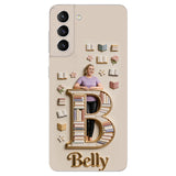 Book Lovers Gift - Personalized Book 3D Embossed Leather Phone Case