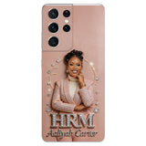 Office Decoration Custom Any Photo - Personalized Colleague 3D Embossed Leather Phone Case