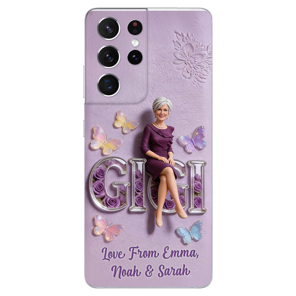 Custom Any Photo - Personalized Mother 3D Embossed Leather Phone Case