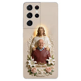 Memorial Gift Idea, Gift for Lost of Loved Ones - Personalized Memorial 3D Embossed Leather Phone Case