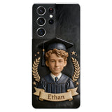 Graduation Gift - Personalized Graduation 3D Embossed Leather Phone Case