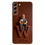 Custom Any Photo - Personalized Beer 3D Embossed Leather Phone Case