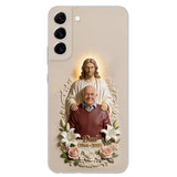 Memorial Gift Idea, Gift for Lost of Loved Ones - Personalized Memorial 3D Embossed Leather Phone Case