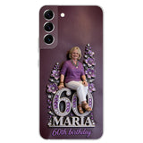 Custom Any Photo Perfect Gift For Mom, Grandma - Personalized Birthday 3D Embossed Leather Phone Case