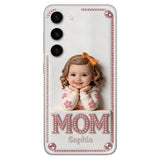 Mother's Day Gift, Custom From Any Photo - Personalized Mother 3D Embossed Leather Phone Case