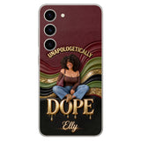 Happy Juneteeth, Black History, Black Pride - Personalized African American 3D Embossed Leather Phone Case