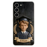 Graduation Gift - Personalized Graduation 3D Embossed Leather Phone Case