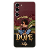 Happy Juneteeth, Black History, Black Pride - Personalized African American 3D Embossed Leather Phone Case