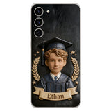 Graduation Gift - Personalized Graduation 3D Embossed Leather Phone Case