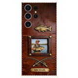 Best Catch - Personalized Fishing Leather Phone Case