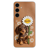 Custom Any Photo - Personalized Dog 3D Embossed Leather Phone Case