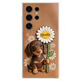 Custom Any Photo - Personalized Dog 3D Embossed Leather Phone Case