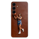 Love Basketball - Personalized Basketball Leather Phone Case