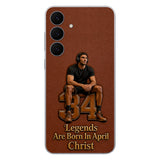 Happy Birthday Legends - Personalized Birthday 3D Embossed Leather Phone Case
