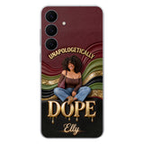Happy Juneteeth, Black History, Black Pride - Personalized African American 3D Embossed Leather Phone Case