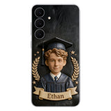 Graduation Gift - Personalized Graduation 3D Embossed Leather Phone Case