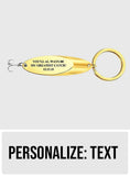 Custom Text Fish Hook Fish Hook Keychain - Fishing gift for boyfriend, girlfriend, wife, husband - Personalized Keychain